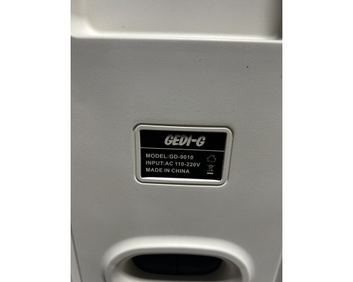 Потужна акустична система Gedi-G GD-9010, 2 бездротові мікрофони (білий колір)